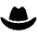 Hat Cowboy Icon from Font Awesome Solid Set