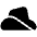 Hat Cowboy Side Icon from Font Awesome Solid Set