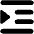 Indent Icon from Font Awesome Solid Set