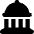 Landmark Dome Icon from Font Awesome Solid Set