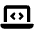 Laptop Code Icon from Font Awesome Solid Set