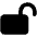 Lock Open Icon from Font Awesome Solid Set