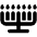Menorah Icon from Font Awesome Solid Set
