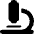Microscope Icon from Font Awesome Solid Set