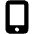 Mobile Screen Button Icon from Font Awesome Solid Set