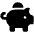 Piggy Bank Icon from Font Awesome Solid Set