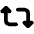 Retweet Icon from Font Awesome Solid Set