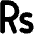 Rupee Sign Icon from Font Awesome Solid Set