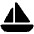 Sailboat Icon from Font Awesome Solid Set