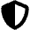 Shield Halved Icon from Font Awesome Solid Set