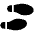 Shoe Prints Icon from Font Awesome Solid Set