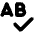 Spell Check Icon from Font Awesome Solid Set
