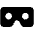 Vr Cardboard Icon from Font Awesome Solid Set