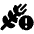 Wheat Awn Circle Exclamation Icon from Font Awesome Solid Set