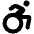 Wheelchair Move Icon from Font Awesome Solid Set