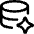Ai Database Spark Icon from Core Line Set