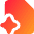 Ai File Spark Icon from Core Gradient Set
