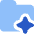 Ai Folder Spark Icon from Core Flat Set