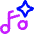 Ai Generate Music Spark Icon from Core Neon Set