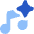 Ai Generate Music Spark Icon from Core Flat Set