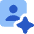 Ai Generate Portrait Image Spark Icon from Core Flat Set