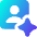 Ai Generate Portrait Image Spark Icon from Core Gradient Set