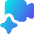Ai Generate Video Camera Spark Icon from Core Gradient Set