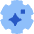 Ai Settings Gear Icon from Sharp Flat Set