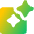 Ai Smart Assistant Square Icon from Core Gradient Set
