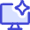 Computer Ai Spark Icon from Core Duo Set