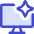 Computer Ai Spark Icon from Core Duo Set