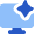 Computer Ai Spark Icon from Core Flat Set