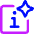 Generate Insight Square Icon from Core Neon Set