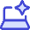 Laptop Ai Spark Icon from Core Duo Set
