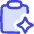 Sparkle Text Clipboard Icon from Flex Duo Set
