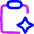 Sparkle Text Clipboard Icon from Flex Neon Set