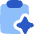 Sparkle Text Clipboard Icon from Flex Flat Set