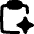 Sparkle Text Clipboard Icon from Flex Remix Set