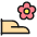 Spa Hand Flower 1 Icon from Ultimate Colors Set