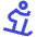 Downhill Skiing Icon from Sharp Duo Set