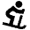Downhill Skiing Icon from Sharp Solid Set