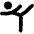 Gymnastics Icon from Flex Solid Set