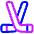 Hockey Icon from Plump Neon Set