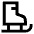 Ice Skating Icon from Sharp Line Set