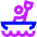 Kayaking Icon from Sharp Neon Set