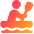 Kayaking Icon from Plump Gradient Set