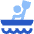 Kayaking Icon from Sharp Flat Set