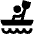 Kayaking Icon from Sharp Solid Set