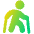 Nordic Walking Icon from Plump Gradient Set