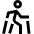 Nordic Walking Icon from Sharp Line Set